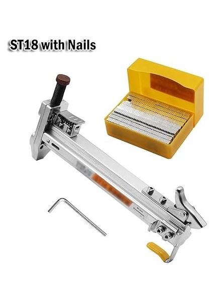 Manuel Çivi Çakma Makinesi ST18, Yarı Otomatik Düz Çivileme Aracı Çiviler Alüminyum Alaşımlı Ahşap Dekorasyon Için Döşeme Çimentosu, Tel Bağlama fiyatları