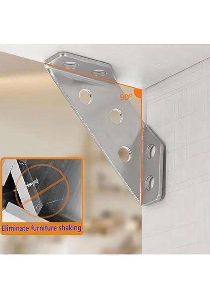 Adet Mobilya Eşya Dolap Köşe Birleştirme Duvara Sabitleyici Bağlantı Aparatı Köşebent Gönye Metal modelleri