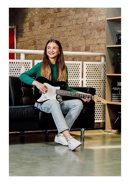 CEG-36BK 8-12 Yaş Çocuklar Için Amfili Full 3/4 36 Inç Elektro Gitar Seti White Black modelleri