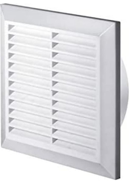 Havalandırma Izgarası Uç Izgarası Böcek Koruması Yuvarlak Ø 100 mm Beyaz Abs Izgara