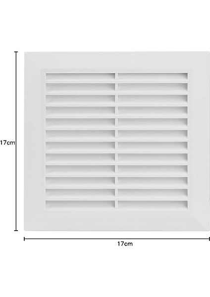 Havalandırma Izgarası Uç Izgarası Böcek Koruması Yuvarlak Ø 100 mm Beyaz Abs Izgara indirimleri