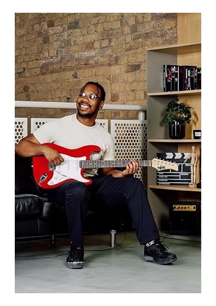 AGE-80RD Amfili Full Elektro Gitar Seti 4/4 Yetişkin 39 Inç Red modelleri