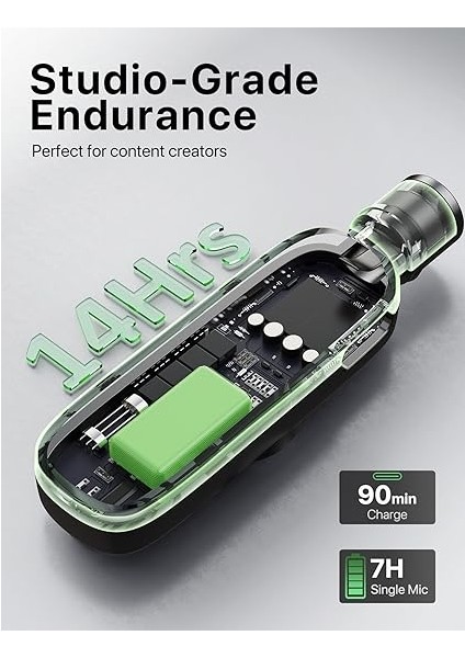 Yeni Mini Mikrofon iPhone Için LED Ekran, Bluetooth Mikrofon, Kablosuz Yaka Mikrofon Hd Gürültü Engelleme, Taşınabilir Yaka Mikrofon Kayıt Video Podcast Vlog Içerik Yaratıcısı Röportaj fırsatları