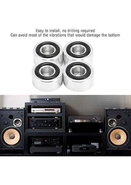 Hoparlörleri Yalıtım, 4pc Hoparlör Pedleri Rezonansı Azaltan Hava Akışını Arttıran Hıfı Cihazlarını Önleyerek indirimleri