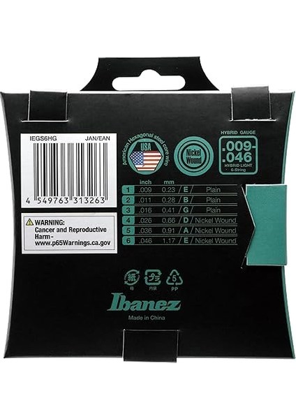 IEGS6HG Hybride Electric Guitar Strings Takım Tel Elektro Gitar Teli 009-46 fiyatları