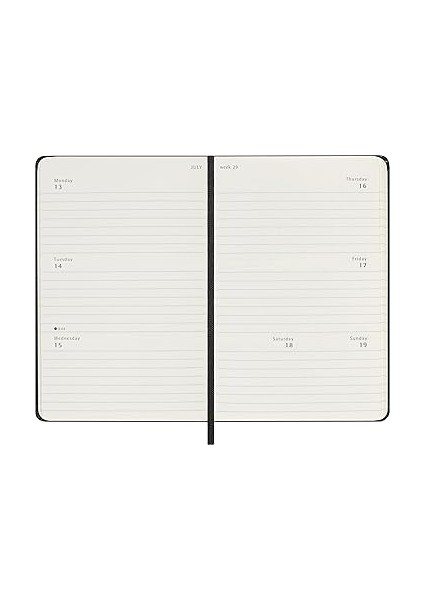 12 Ay Haftalik Yatay Ajanda Cep Boy Sert Kapak Siyah indirimleri