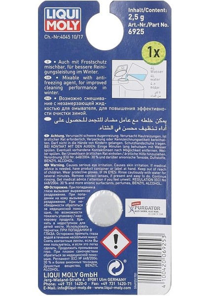 Moly Oto Cam Temizleme Tableti 1 Adet (6925) fiyatları