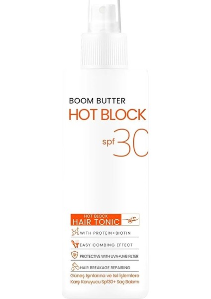 Butter Isıl Işlem ve Güneş Koruyucu Hot Block Spf 30+ Saç Toniği 150ML