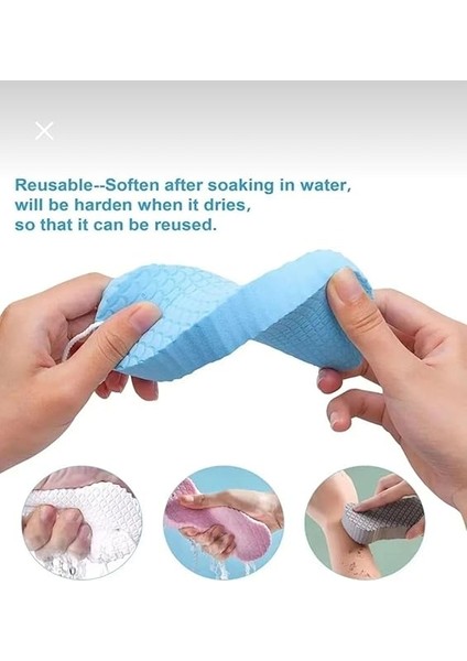 Yoğunluklu Banyo Vücut Kesesi, Peeling Etkili Ölü Deri Sökücü Banyo Lifi Sünger Kese, Cilt Bakım Sihirli Sünger (Asorti) fiyatları