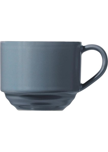 Porselen New Tuvana 6 Kişilik 12 Parça Kahve Takımı Gri, Standart, 82 ml fırsatları