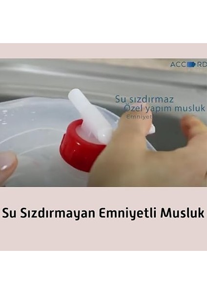 Lt Katlanabilir Musluklu Su Bidonu, Akordiyon Damacana Çeşmeli Su Torbası Plastik Piknik Kamp modelleri