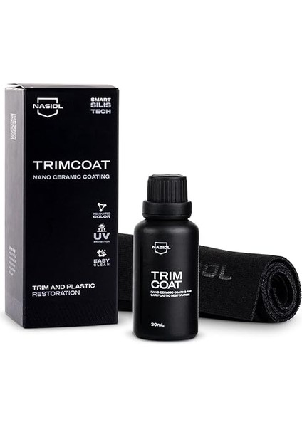 Trimcoat Araç Plastik Yenileme ve Koruma Için Nano Seramik Kaplama-30 Ml-Plastik Onarıcı
