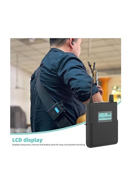 Iem Alıcı, 863-865MHZ Kablosuz Kulak Monitör Sisteminde, 36 Ayarlanabilir Frekans, Sahne Performansı Canlı Yayıncılık fırsatları