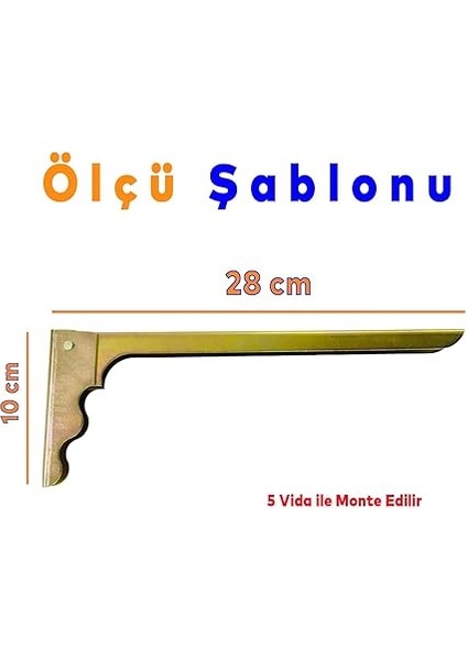 Raf Altı Ayağı Metal Ayak 28 x 10 cm (2 Adet) fiyatları