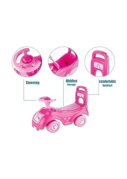 Unicorn Bingit Araba, 1 Yaş ve Üstü Çocuklar Için, Pembe, Iç - Dış Mekan, 2522 fırsatları