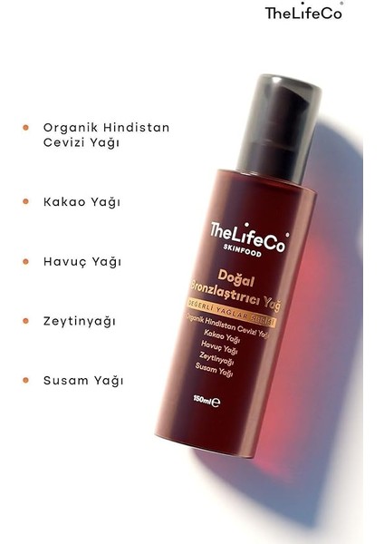 Skinfood Değerli Yağlar Serisi Doğal Bronzlaştırıcı Güneş Yağı 150 ml modelleri
