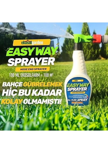 Ekosolfarm Sıvı Solucan Gübresi 10 Lt + Easyway Hortum Ucu Sprayer Ewb Çim ve Tüm Bahçe Bitkilerine Uygun Sıvı Gübre fiyatları