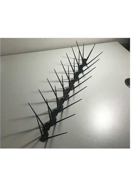 Adet Sıkışık Dikenli Kuş Koruma Bariyeri - Kuşları Kovmak Için Etkili Çözüm 50 Cm/güvercin Kovucu (Siyah)