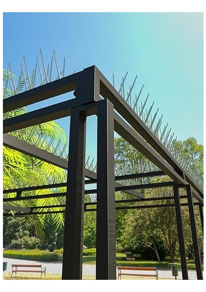 Adet Sıkışık Dikenli Kuş Koruma Bariyeri - Kuşları Kovmak Için Etkili Çözüm 50 Cm/güvercin Kovucu (Siyah) indirimleri