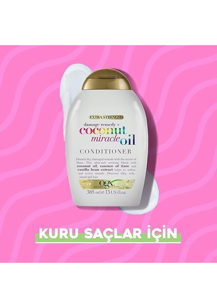 Yıpranma Karşıtı Coconut Miracle Oil Saç Bakım Kremi 385 ml fırsatları