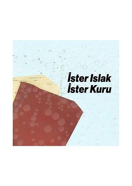 Set) El Su Zımparası Kağıdı Far Temizleme Parlatma Seti 2500-2000-1500-1000-500 Kum modelleri