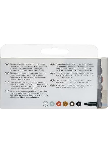 Pitt Çizim Kalemi Kaligrafi Seti 6’lı fiyatları