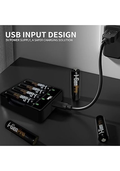 G429 4'lü Pil Şarj Aleti + 4 Adet Aa Pro 2950 Mah Şarjlı Kalem Pilli Set fırsatları