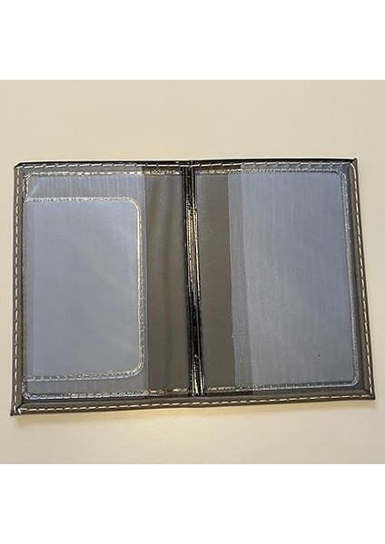 Oto Ruhsat Kabı Termo Deri - Araba Ruhsat Kılıfı - Araç Ruhsat Cüzdanı (Gri) fırsatları