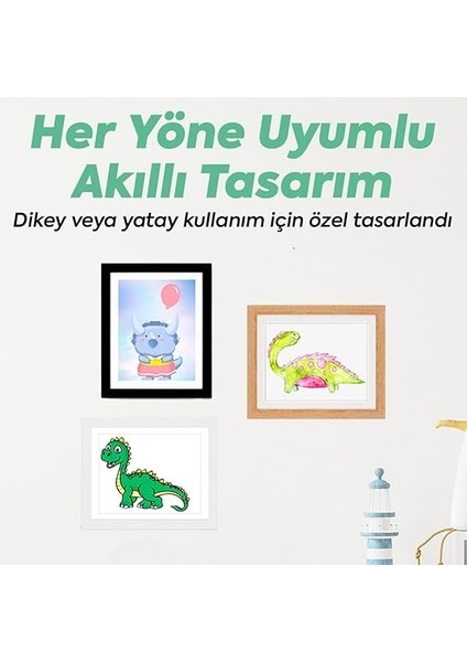 Çocuk Resim Sanat Çerçevesi – Mıknatıslı Kapaklı, Duvara Asılabilir, Etkinlik Sergileme Çerçevesi, Çocuk Çizimleri Için Katlanabilir Çerçeve, A4 (Beyaz) modelleri