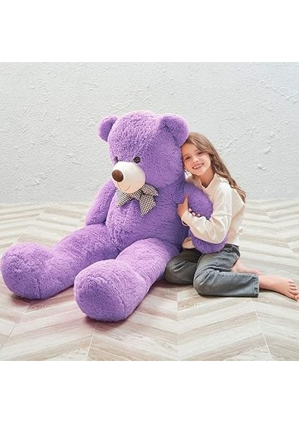 120 cm Papyonlu Sevimli Ayı - Sevgiliye Özel Hediye Lila fiyatları