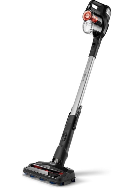 Speedpro Max Şarjlı Dik Süpürge, 25,2 V, 65 Dakikaya Kadar Çalışma Süresi, 2'si 1 Arada: Dikey ve El Süpürgesi Powercyclone 8, 360° Emiş Başlığı, Akıllı Dijital Ekran, XC7040/01