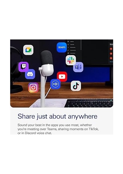 Wave Neo – USB Kondenser Mikrofon, Sessize Dokunun, Oyun, Akış, Toplantılar, Takımlarda Ses Kaydı/zoom/obs/twitch/youtube ve Daha Fazlası Için, Plug-'n-Play, Dizüstü Bilgisayar, Pc, Mac, Ipad, indirimleri