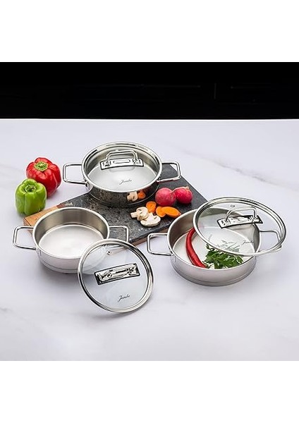 Assos 6 Parça Midi Çelik Sahan Seti indirimleri