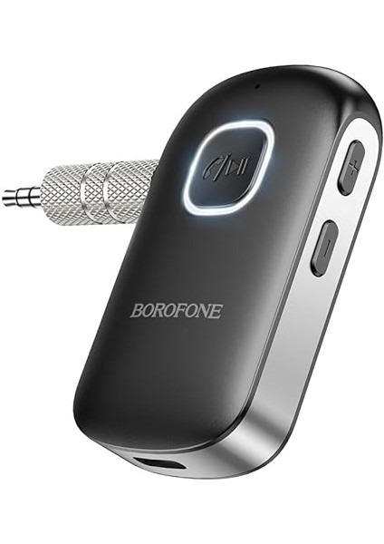Borofone Wireless Bluetooth 5.0 3.5mm Jack Aux Araç Ses Aktarım Kiti Adaptör Bluetooth Çevirici Araba Hoparlör Kulaklık Için Taşınabilir Kablosuz Ses Araç Kitleri Adaptörü BC42 fırsatları