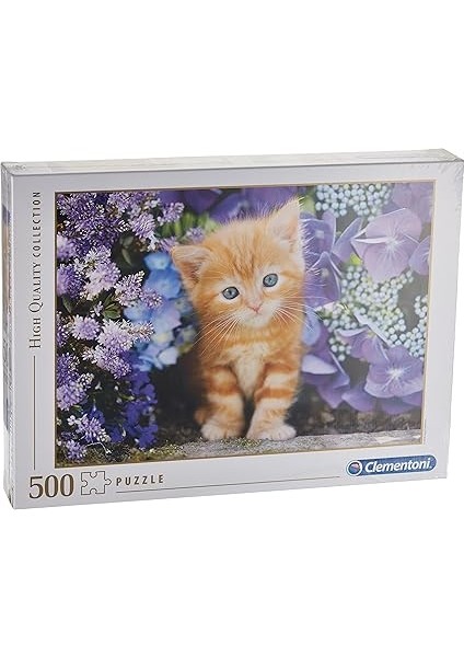 - 500 Parça Hq Collection Yetişkin Puzzle - Ginger Cat In Flowers modelleri