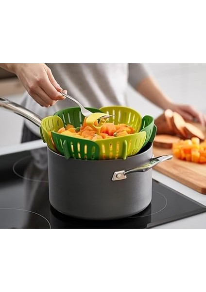 Joseph 45030 Bloom Katlanır Buharda Pişirme Sepeti, Yeşil fırsatları