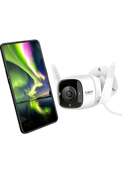 Tp-Link C325WB, 2k 4mp, Yapay Zeka Desteği, Hareket Tespit, IP66 Su Geçirmez, Renkli Gece Görüşü, Çift Yönlü Ses, Bulut/yerel Depolama, Sesli ve Işıklı Alarm, Dış Mekan Wi-Fi Güvenlik Kamerası