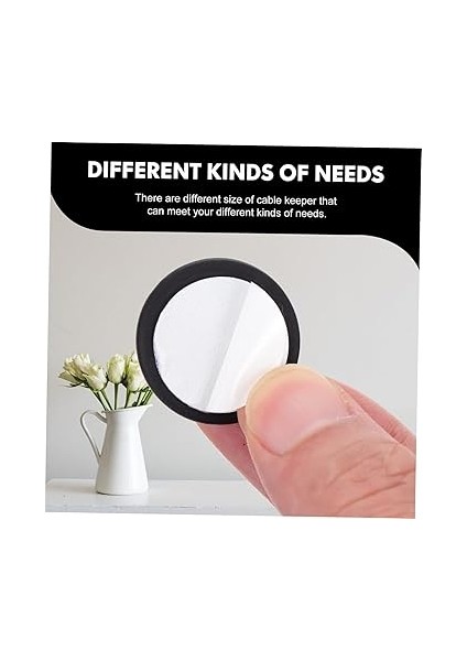 20’li Kablo Sabitleme Klipsi Seti | Siyah &amp; Beyaz Kablo Düzenleyici | Masa Üstü, Ofis, Ev ve Tv Kablo Yönetimi Için Yapışkanlı Klipsler indirimleri
