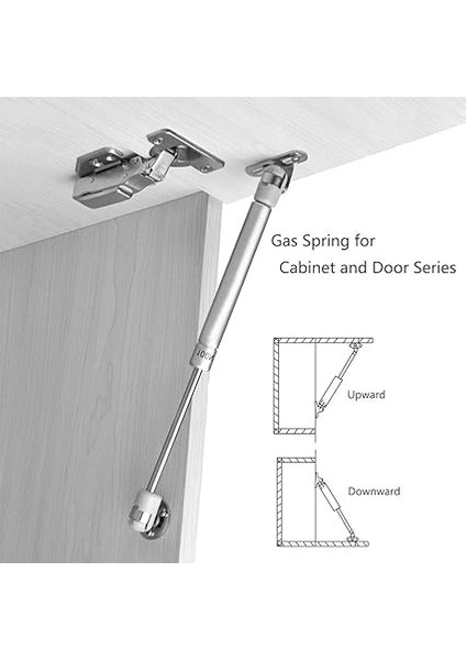 Gazlı Asansör Direği, Mutfak Dolabı, Gardırop Dolabı, Pnömatik Destek, Gazlı Yaylı Amortisör Menteşesi, 100N Kapaklı Bağlantı Elemanları Için, Yumuşak Kapanma Konağı, 4'lü Paket indirimleri