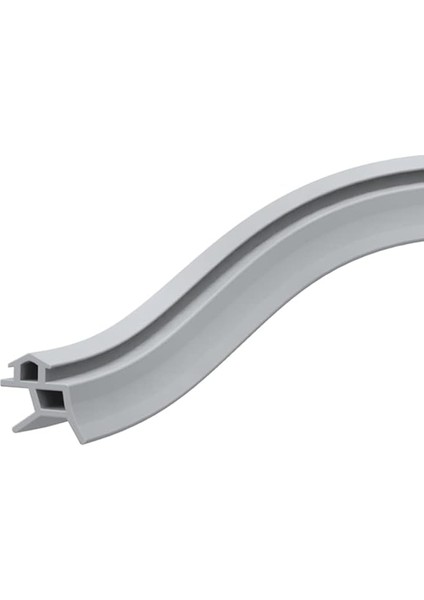 Kalın Fitil Pvc Kapı Pencere Contası Pvc Doğrama Fitili 25 Metre Gri