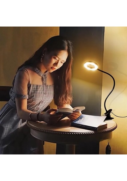 Çok Fonksiyonlu LED Akrobat Masa Lambası, Klipsli, Göz Koruyuculu, Ayarlanabilir Açılı, Kitap Okuma Işığı, Youtuber, Tiktok, Ring Light Aydınlatma, 3 Farklı Mod (Sarı, Beyaz, Gün Işığı) fiyatları