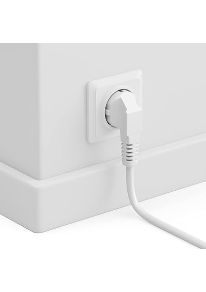 3,0m Soğuk Cihaz Kablosu Elektrik Kablosu Güç Kablosu Koruma Kontaklı Fiş F Tipi (Cee 7/4) 90° Açılı C13 Yuva 90° Açılı Sağ Pc Bilgisayar Monitör Yazıcı Projektör - Beyaz fırsatları