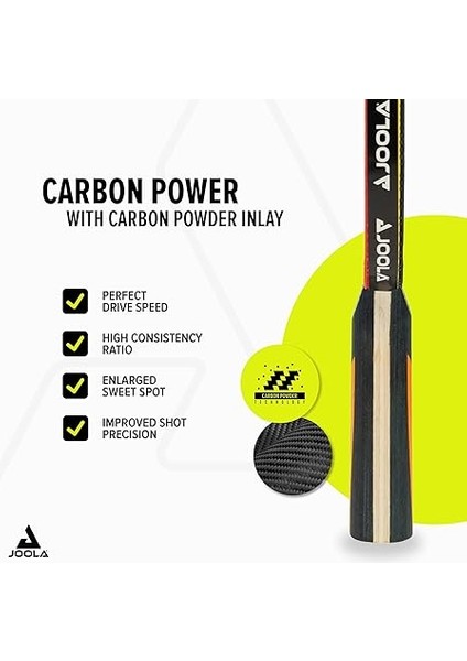 Tischtennisschläger Carbon Control Für Fortgeschrittene Spieler, Tischtennisset Carbon Speed, Inklusive Premium Tischtennisbälle 40+ Mm, Tischtennishülle fiyatları