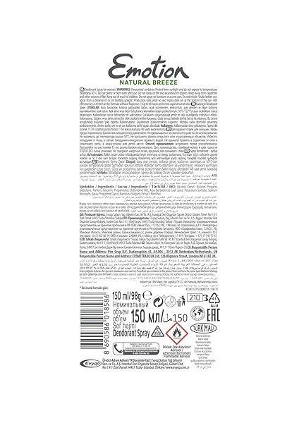 Natural Breeze Deodorant, 150 Mililitre fırsatları