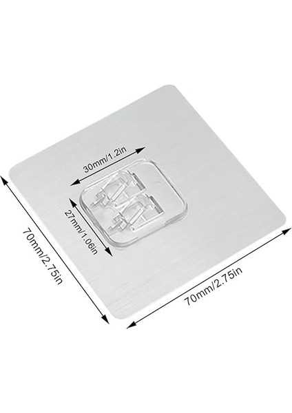 4 Paket Duş Caddy Yapışkanlı Etiket Kanca Montaj Sepet Banyo Rafı Sabunluk Mutfak Lavabo Yedek Yapışkan Kanca (Gümüş) fiyatları