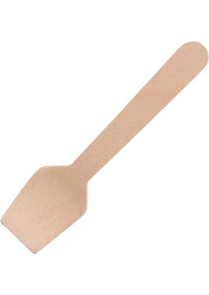 Kare Tahta Dondurma Kaşık 9,5 cm - 100 Adet