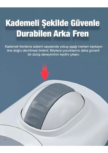 3 Tekerlekli Katlanabilir Çocuk Scooterı | Işıklı &amp; Müzikli | Ayarlanabilir Yükseklik | Oturmalı &amp; Ayakta Kullanım | 1-12 Yaş | 80KG Taşıma Kapasiteli Scooter indirimleri