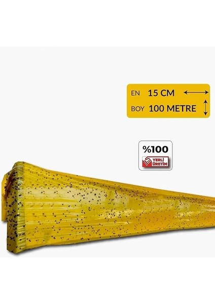 Trap Sarı Sinek Yakalama Bandı, Sinek Tuzağı, 15CMX100M modelleri