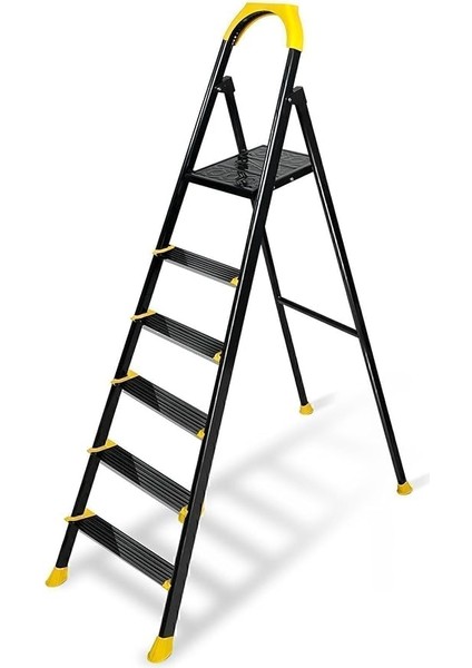 Zigana Hardy Özel Tasarım Hafif Merdiven, Kaymaz,özel Üçgen BASAMAKLAR,125 kg Taşıma Kapasitesi, (5+1)