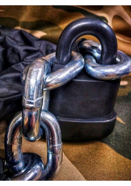 Caro GRADE80 G80 13 mm Kalınlık 1.8 Metre Uzunluk Kesilmez Çelik Motorsiklet Zincir Kilit